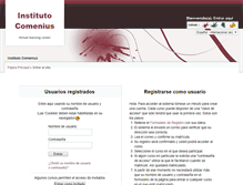 Tablet Screenshot of cursos.comenius.edu.mx