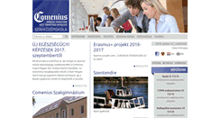 Desktop Screenshot of gazdasagi.comenius.hu