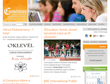 Tablet Screenshot of gimnazium.comenius.hu